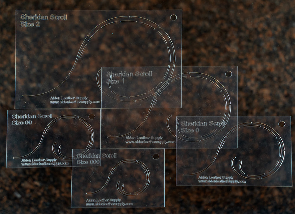 Sheridan Scroll Layout Stencil