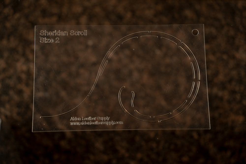 Sheridan Scroll Layout Stencil